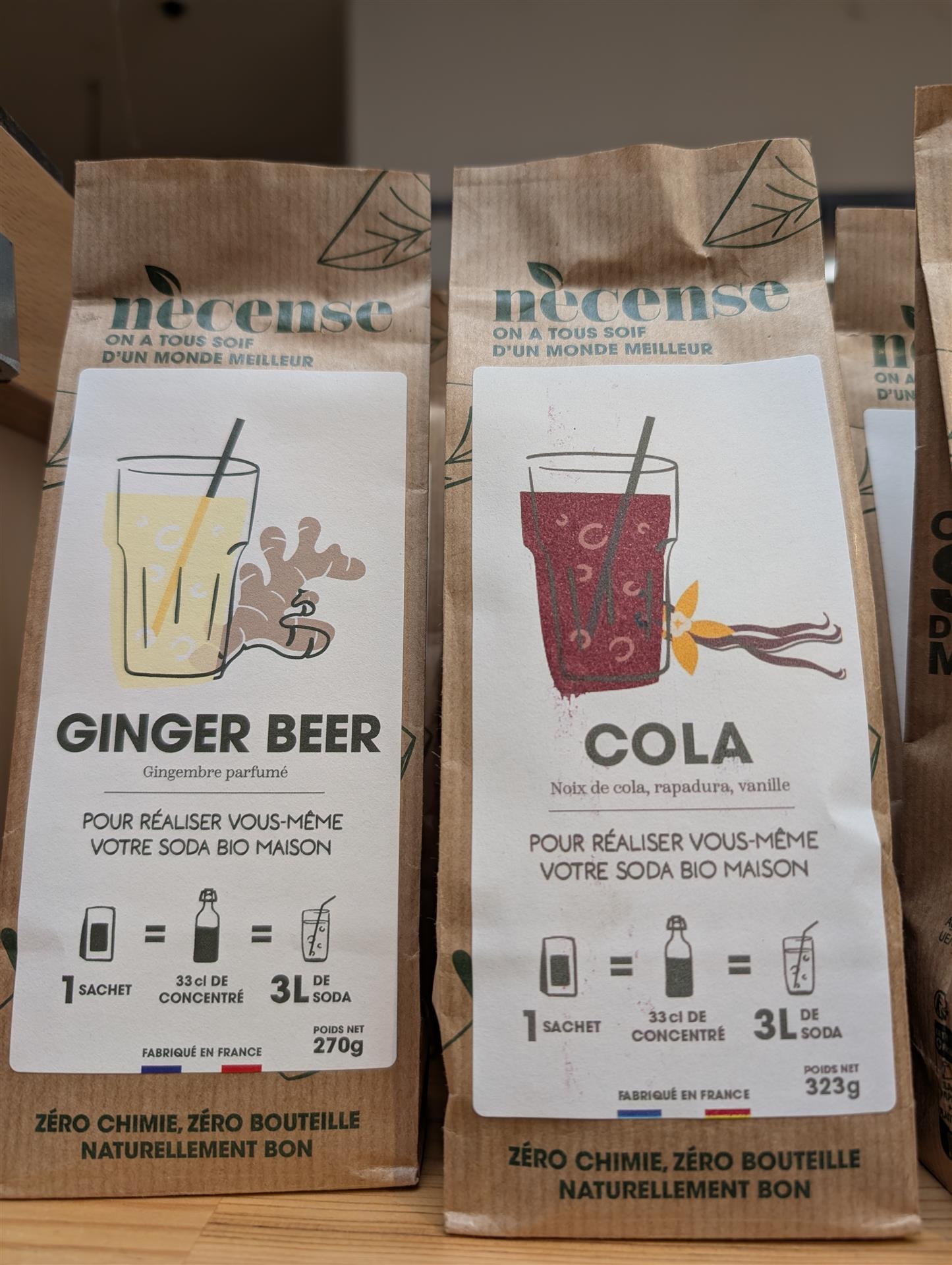 Dégustation des boissons Necense 