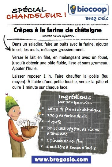 Crêpes à la farine de Châtaigne Crêpes à la farine de Châtaigne