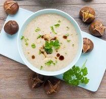 Velouté de Châtaignes aux Ravioles Velouté de Châtaignes aux Ravioles